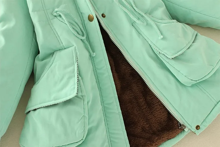 Теплая Женская куртка с капюшоном, повседневная верхняя одежда, хлопковая парка, пальто, женские зимние куртки, женские меховые толстые размера плюс 3XL