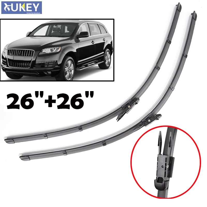 Xukey Windscreen Wiper Blades For Audi Q7 4L 26"&26" 2006 2007 2008