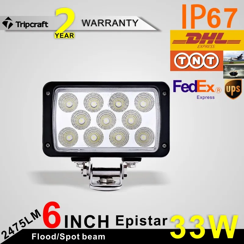 

AUTO 6 INCH 33W LED LIGHT BAR FOR OFF ROAD LIGHT BAR FLOOD SPOT BEAM LED DRIVING LIGHT LED BAR LED STRIP TRUCK 4X4 12V 24V