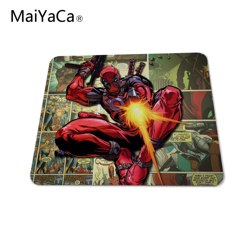 

MaiYaCa Fashionable 2017 New Arrival Deadpool Superhero Luxury Printing Anti-Slip PC Laptop Mouse Pad Drop shipping
