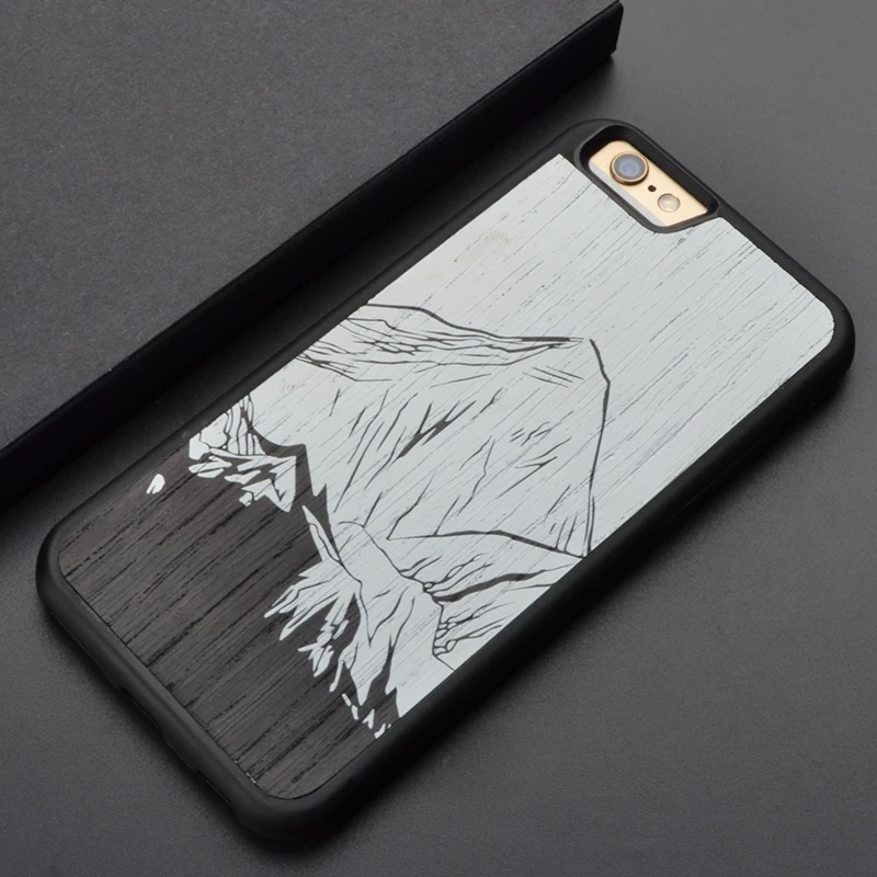 

Natural landscape color printing PC TPU simple wooden phone case for Huawei P10 plus PC TPU wooden cover for Sony Z 4 5
