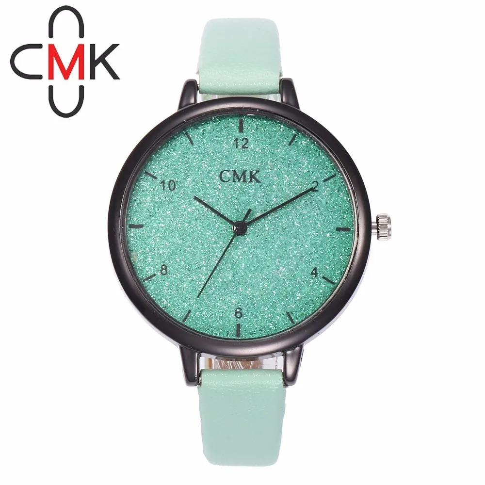 

Hot Fashion Women Romantic Starry Sky Wrist Watch Luxury Ultra Slim Leather Female CMK Clock Relogio Feminino Drop Shipping
