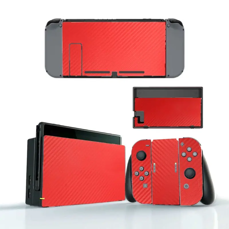 Виниловая игровая наклейка из углеродного волокна Защитная пленка для Nintendo Switch