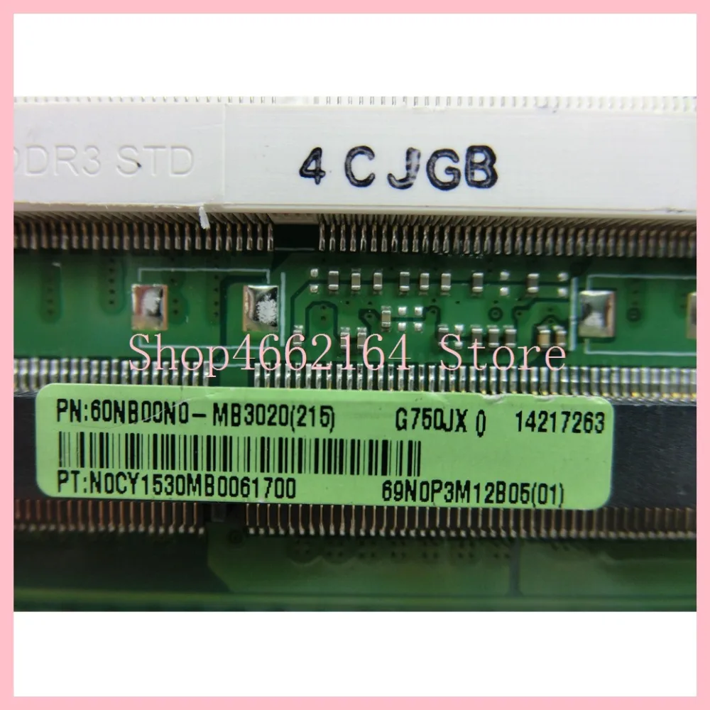 Finest  G750JX / 2D I7-4700CPU Laptop motherboard For ASUS G750JS G750JM G750JW G750JH G750JX G750J G750 No