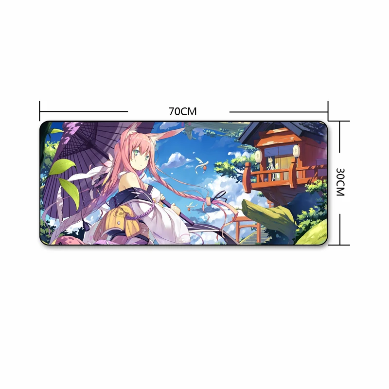 Коврик для мыши QQQRGB 70X30cm аниме коврик с принтом из мультфильма большой размер
