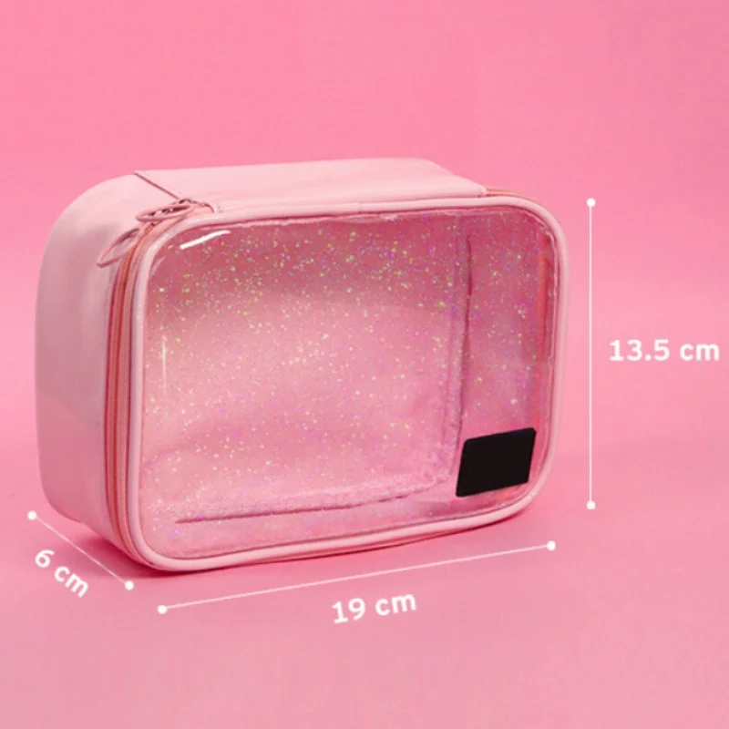 Women Travel Handbag Purse Liner Teenage Cosmetic Bag Transparent Organizer Insert Bag Lady Makeup Cosmetic Bag Capacity Tote