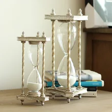 Изучение творческого подарки ремесла украшения домашнего интерьера украшения Треугольники смолы песочные часы таймер