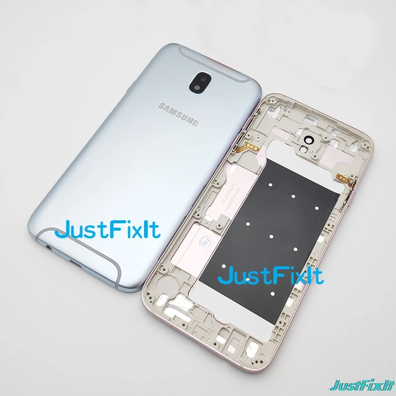 Чехол для батареи для SAMSUNG Galaxy J7 Pro J730 J730F SM-730F задняя крышка для батареи задняя крышка стекло Корпус чехол Замена