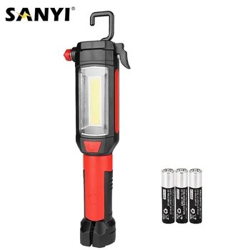 

Portable Lantern Self-defense Flashlight COB LED Work Inspection Light Magnetic Torch Auto Repairing With Emergency Escape Tools