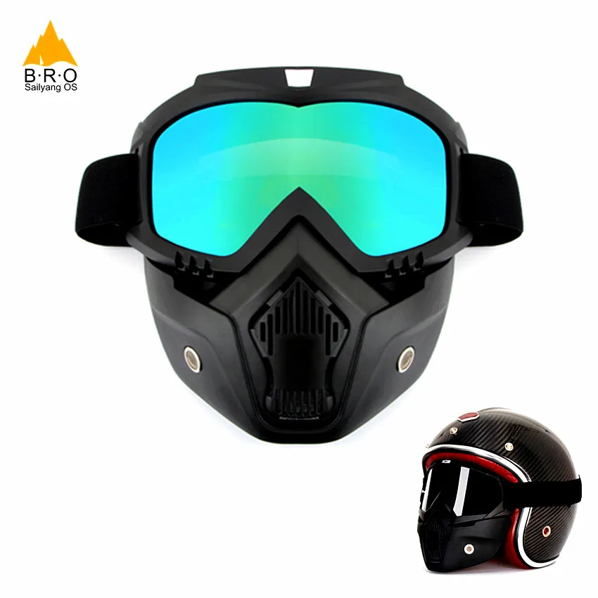 Men Women Dust proof Cycling Full Face Mask with Anti UV Glasses for