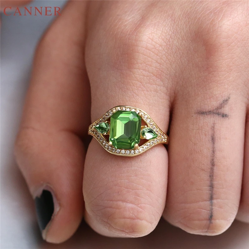 Vintage Black Crystal Stone Rings for Women Micro Cubic Zirconia Infinity Ring Silver Wedding Ring Jewelry anillos mujer C45