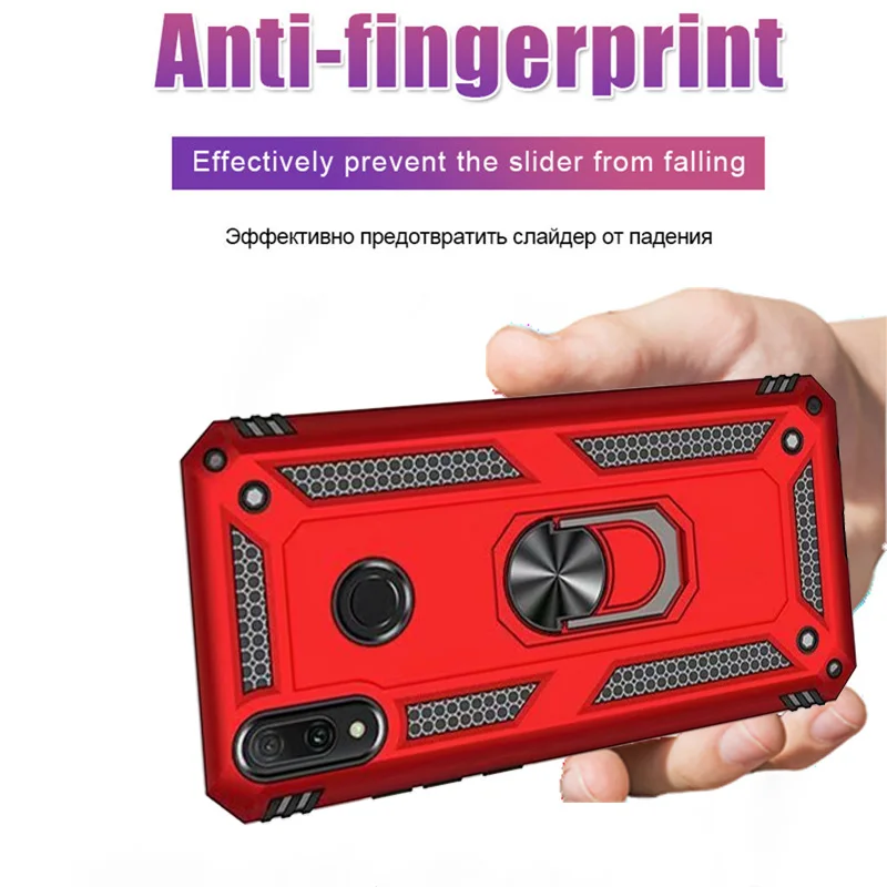 

Heavy Duty Protection Metal Ring Cover For Huawei Y5 Y6 Y7 Y9 Y6 Pro Y7 Pro Y9 Prime 2019 P Smart Z Shockproof Bumper Phone Case