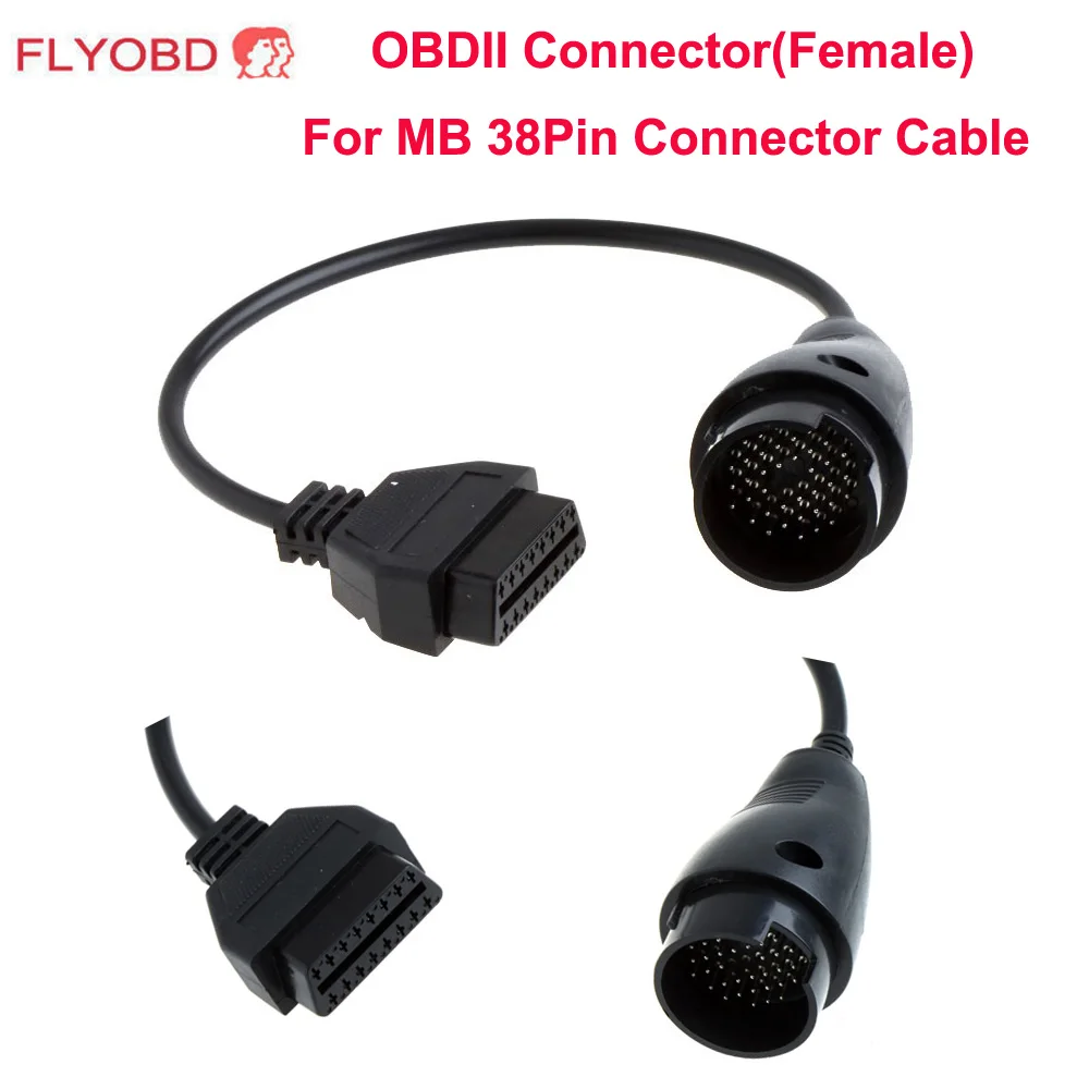 Диагностический адаптер OBD2 MB диагностический 38 16 контактов для кабеля Merceds
