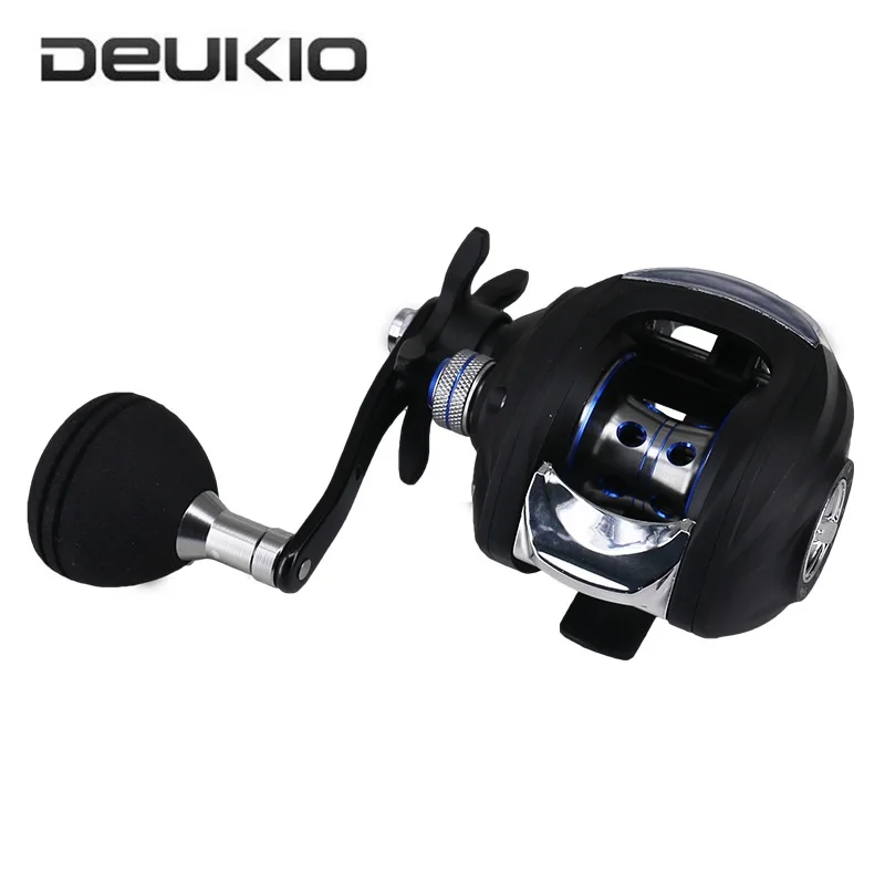 DEUKIO Baitcasting Fishing Reel High Speed 7.2:1 Water Drop Wheel with Single Rocker EVA Knob Saltwater Sea Fishing Reel TT101 DEUKIO Baitcasting Fishing Reel High Speed 7.2:1 Water Drop Wheel with Single Rocker EVA Knob Saltwater Sea Fishing Reel TT101