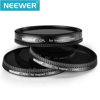 

Neewer 3Pcs Filter Set for DJI OSMO/Inspire 1:Polarizer Filter+ND8 Neutral Density Filter+ND16 Neutral Density Filter