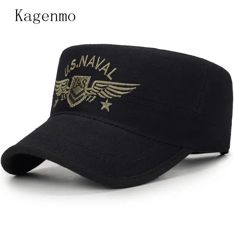 

Kagenmo 2018 Spring New Style Army Hat Fashion Camouflage Unisex Military Hats Outdoor Jungle Sun Cap Casual Soldier Cap 10pcs