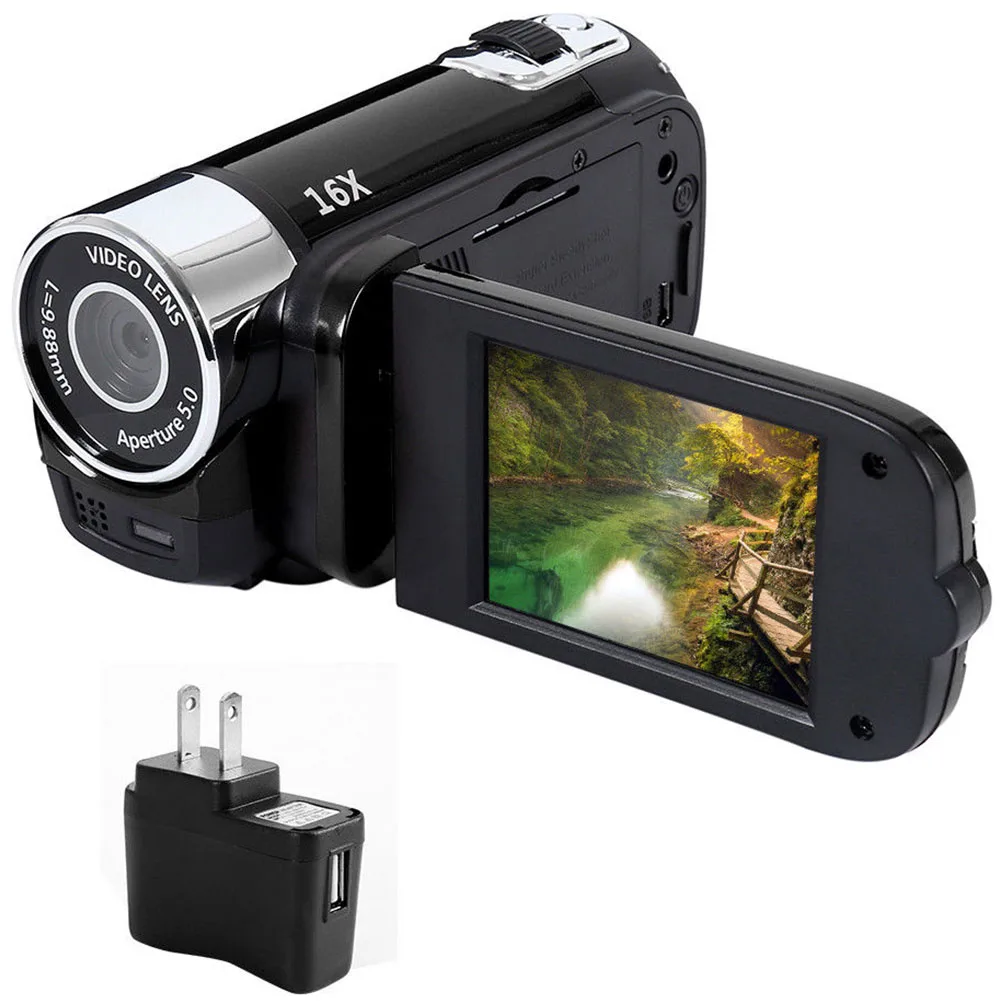 Цифровая камера 1080P Запись видео четкое ночное видение анти-встряхивание светодиодный светильник с таймером селфи профессиональная видеокамера высокого разрешения