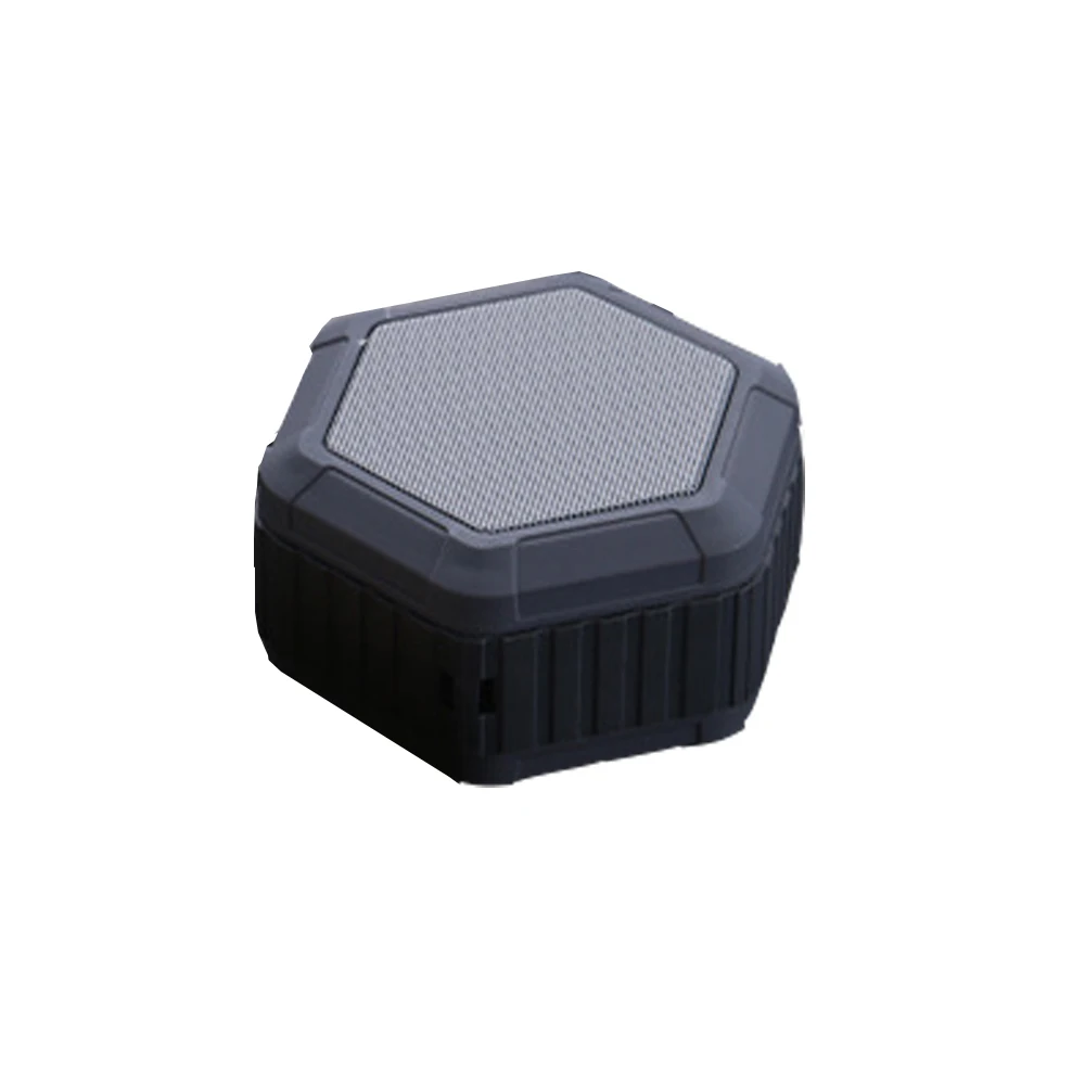 Handhold wireless bluetooth sports speaker hexagonal shape IP64 waterproof 3W horn professional music player apply to outdoor |