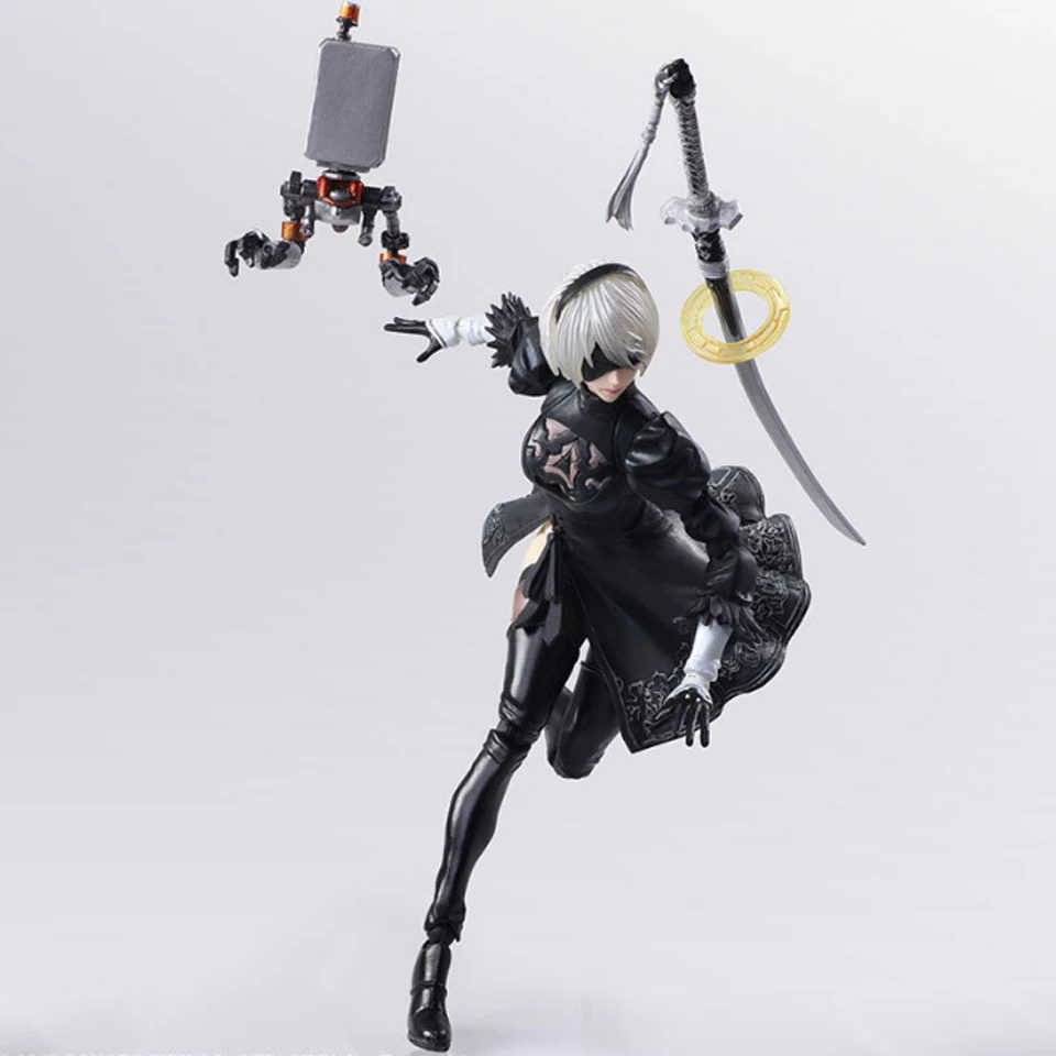 Экшн фигурка Tronzo 15 см 2B Nier Automata ПВХ номер 2 Тип B механическая спасательная