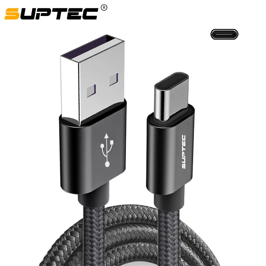 

Suptec 2.4A USB Type C Cable For Huawei Mate 20 Pro Fast Charging Data Cord USB-C Type-c Cable For Samung S9 Note 9 One plus 6 5