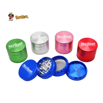 

HOENYPUFF Premium MASTERDAM Aluminum Metal Herb Grinder With CNC Diamond Teeth 50MM 4 Layers Tobacco Grinder Herbal Miller