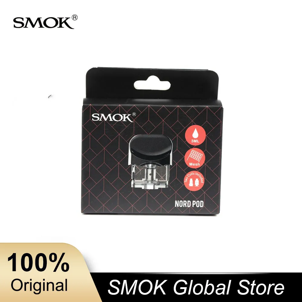 

3pc/5pc/10pc SMOK NORD Pod Cartridge replacement mesh and regular coils for Nord kit 3ml SMOK nord pod VS Novo pod