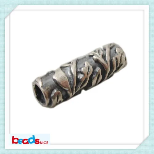 

Beadsnice ID 24321 unique silver jewellery 925 silver tube beads sterling handmade in factory price