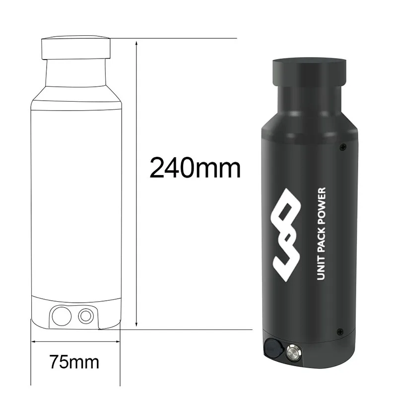 Top Newest small water bottle Battery 36V 6.4Ah eBike lithium Battery with 20A BMS protection for 350W 250W Motor 4