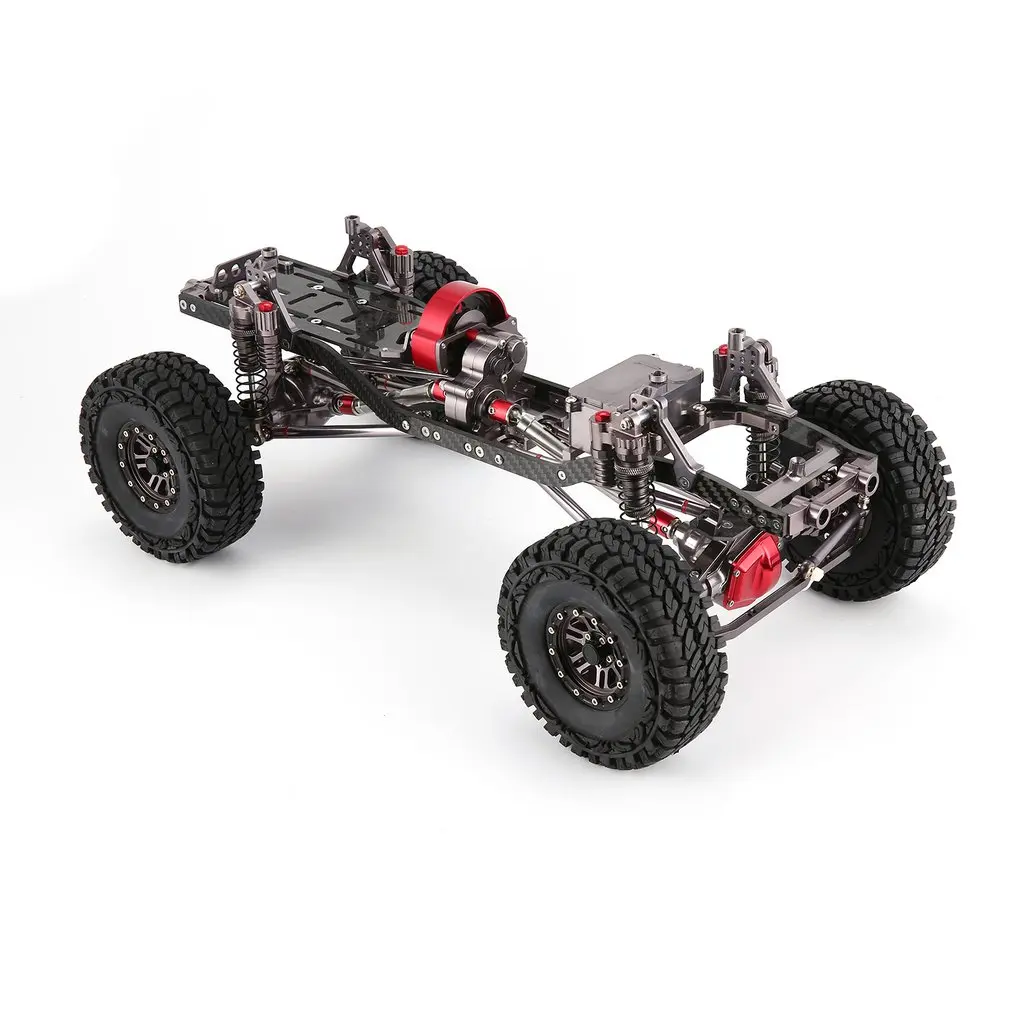 CNC Алюминий металла и углеродная рамка Корпус для 1/10 RC автомобили осевые SCX10 шасси