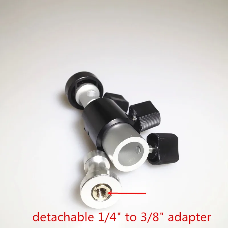 

Photo Studio Accessory Kit 2in1 Tripod Head C II Type 360 Degree Camera Flash Holder with Umbrella Hole+1/4" 3/8" Screw Adapter