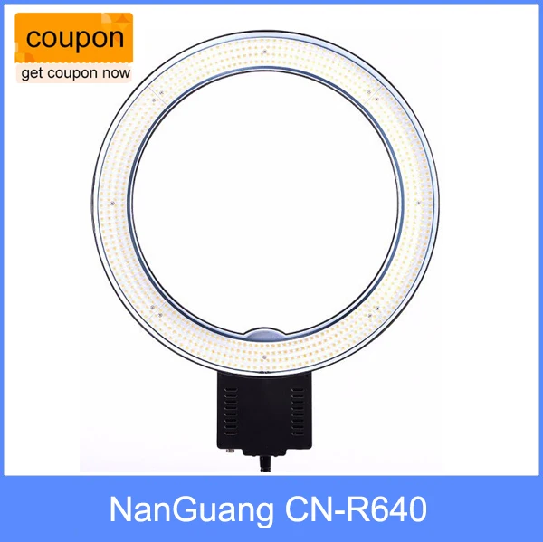 NanGuang CN-R640 CN R640 для фото и видео студии 640 светодиодный кольцевой макро светильник с непрерывным освещением и 5600 K Дневной свет светодиодный видео свет