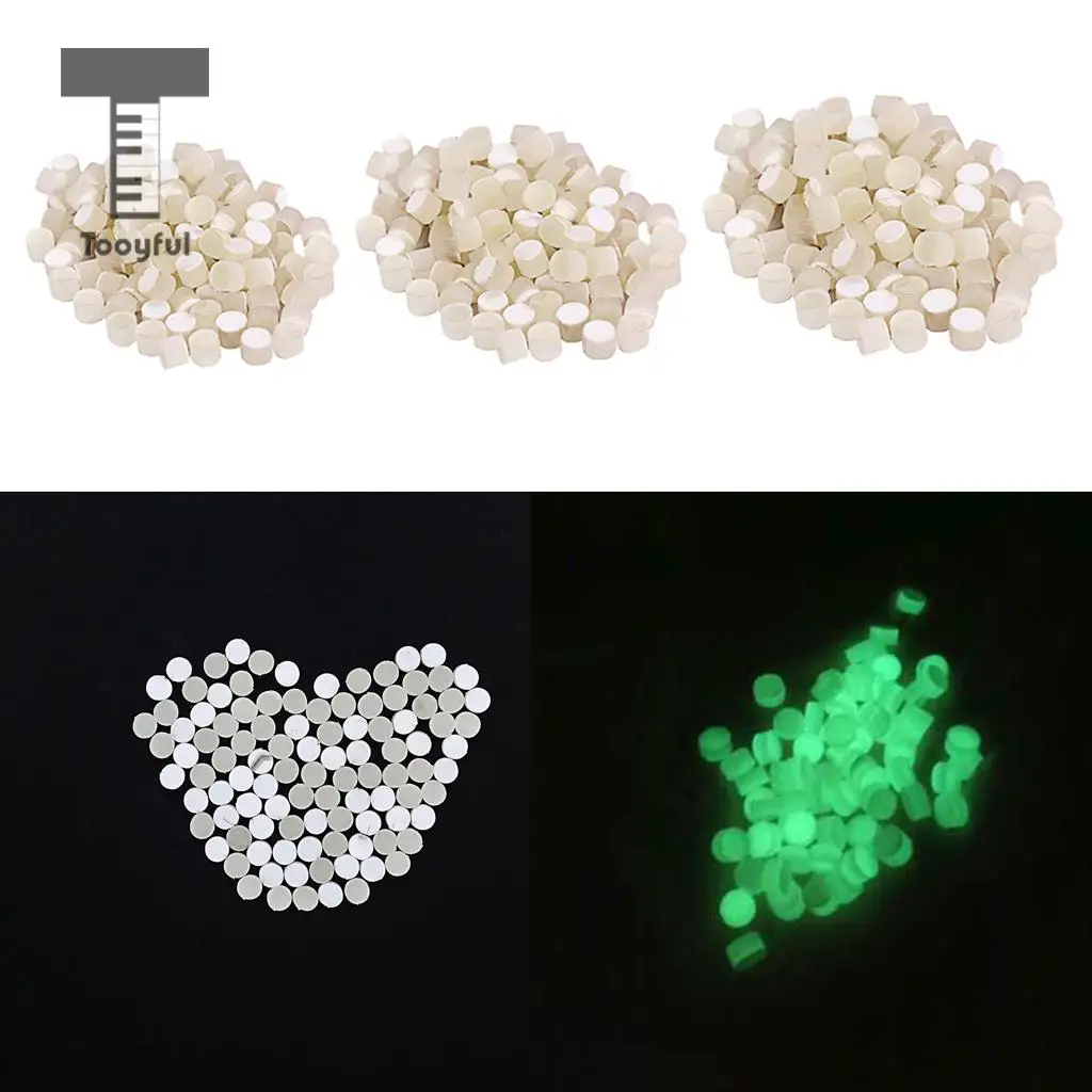  100 Pieces Guitar Luminous Inlay Dots Marker Decal for Guitar Bass Ukulele Banjo Mandolin Parts