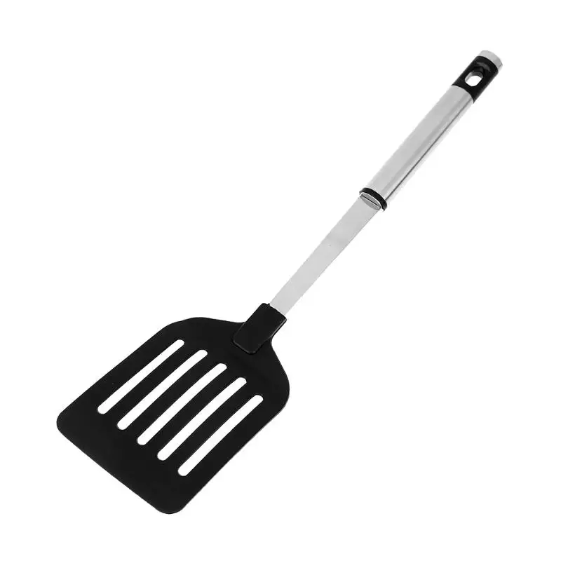 

Nonstick Stainless Steel Handle Slotted Turner Pot Shovel Baking Cook Kitchen Tool Spatula Frying Fish Shovel With Long Handle