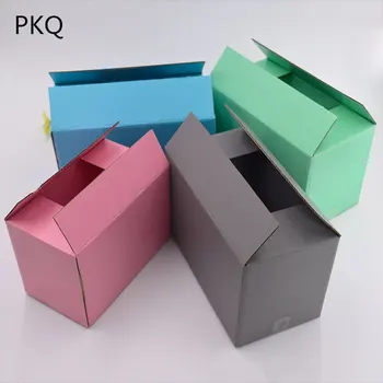 

30pcs Colorful Corrugated Box Small Paper Gift Box Large Express Cardboard Carton Kraft Shipping Mailer Box Present Storage Box