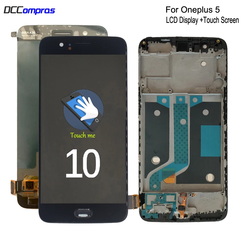 Оригинальный AMOLED ЖК дисплей для Oneplus 5 A5000 кодирующий преобразователь сенсорного