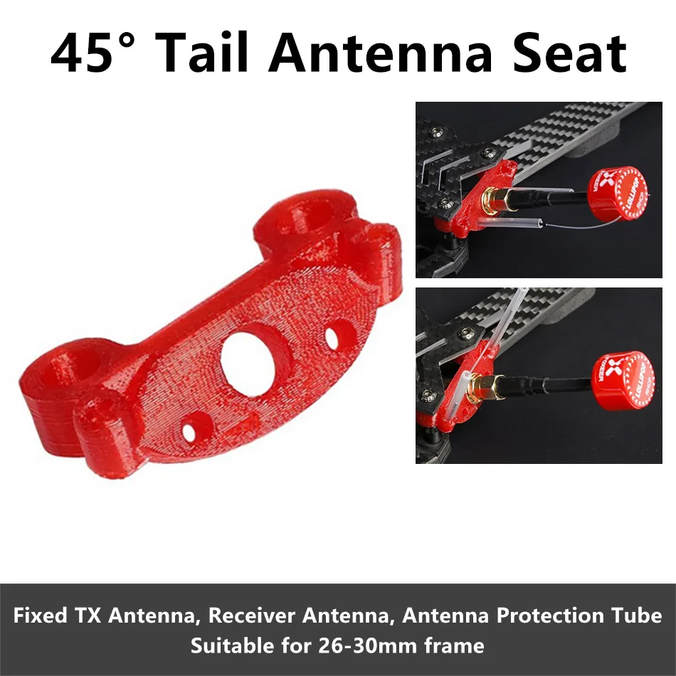 

3D Printed TPU 45 degree Tail Antenna Mounting Protection Seat for iFlight XL/HL ih3 iX5 V3 Frame DIY FPV Race Drone