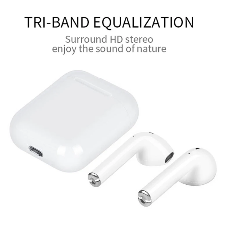 

i12 TWS i10 Bluetooth Earphone Wireless earphones Touch control Headset 3D Stereo Earbuds Charging Case i 10 i 12 tws