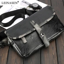 Новая трендовая винтажная Мужская сумка из искусственной кожи на груди, модная камуфляжная сумка на молнии, сумка на плечо, маленькая сумка на грудь, дорожная сумка