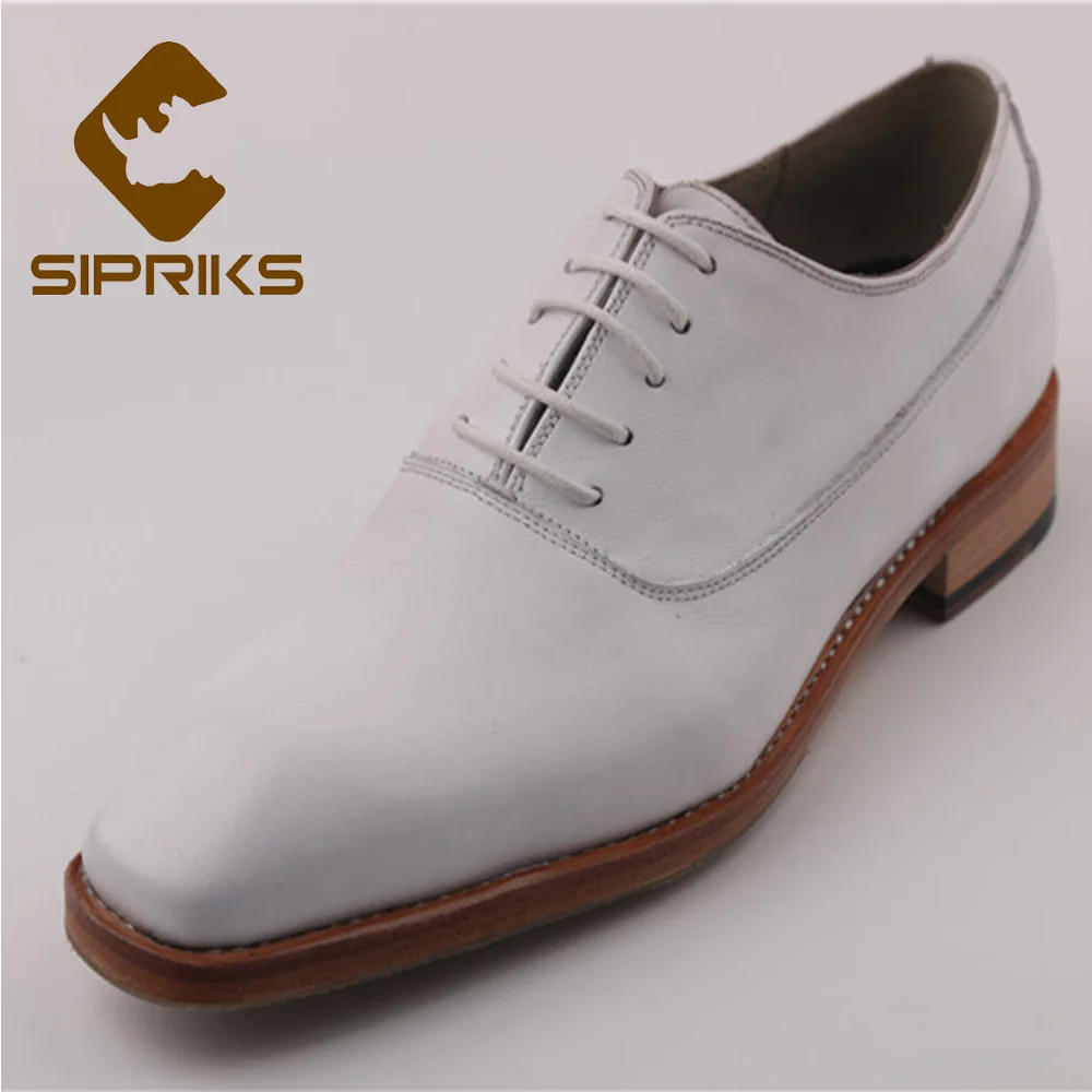 Kleid Herren Weiß Italienische Bräutigam Rahmengenäht Oxfords Hochzeit Anzug Goodyear Sipriks 46 Schuhe Weiß Leder Social Handarbeit Karree Custom vY1q5n56