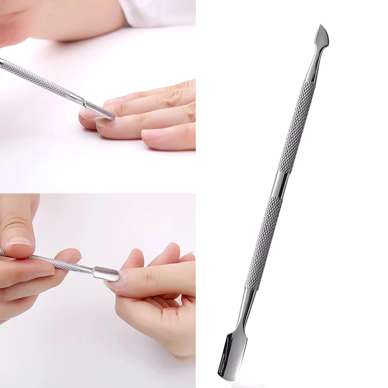 

Stainless Steel Nail File Cuticle Nail Peeling Pusher Scraper Nail Dead Skin Remover Nails Manicure Tool Scrub Exfoliating