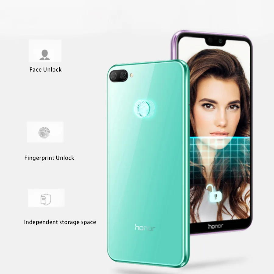 Honor 9i, Всемирная прошивка, Face ID 5,8" 4 GB Оперативная память 64/128 ГБ Встроенная память 4 аппарат не привязан к оператору сотовой связи смартфон, с отпечатком пальца, восемь ядер, 3000 мА/ч, Батарея мобильного телефона