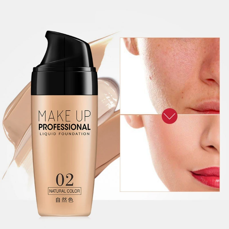 

Natural Face Foundation Cream Waterproof Long-lasting Concealer Professional Makeup Full Coverage Matte Base Make Up SR68