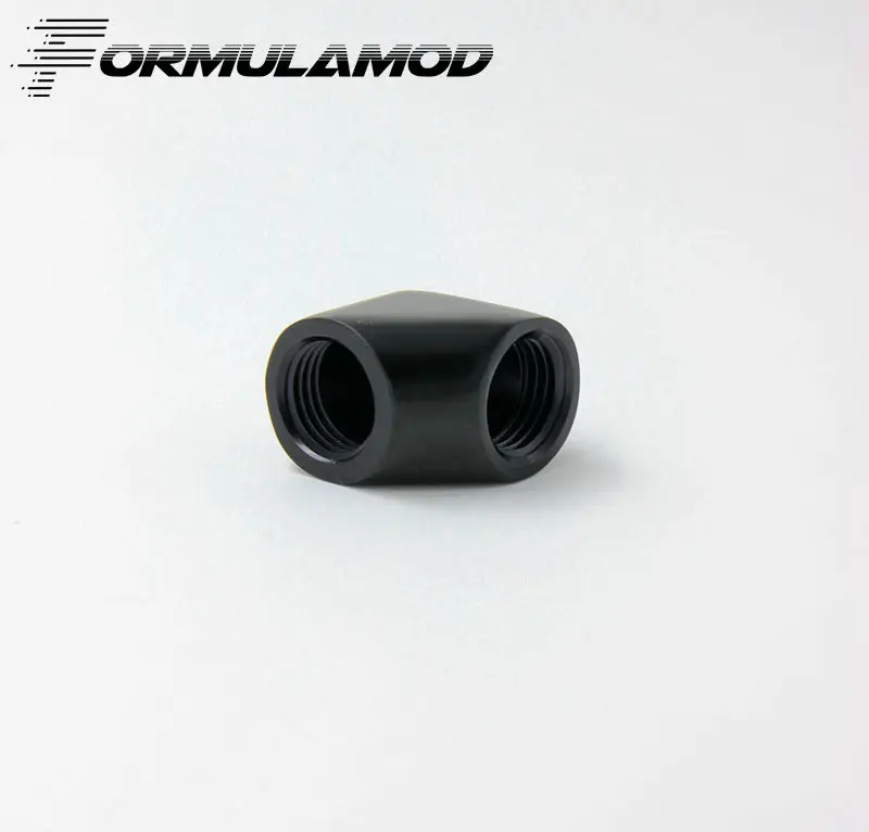 FormulaMod Fm-D90 черный/серебристый двойные внутренние G1/4 ''поток 90 градусов фитинг адаптер воды адаптеры охлаждения