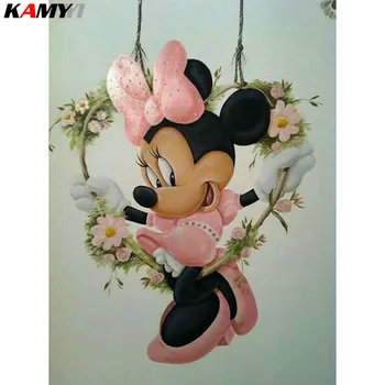 

KAMY YI Full Square/Round 5D DIY Diamond Embroidery Cartoon Diamond Painting Embroidery Home Decor Painting HYY