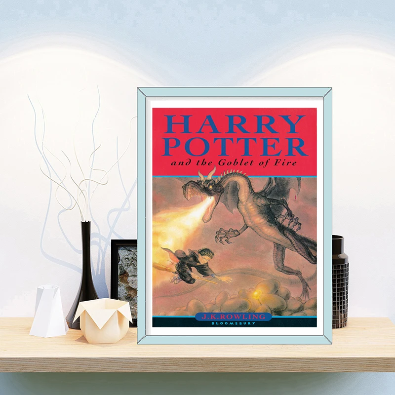 

Rowling Harry Potter and the Goblet of Fire Vintage Poster Art Canvas Poster Print Wall Picture Modern Home Room Wall Decoration