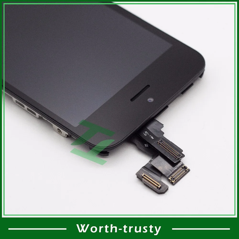 1 шт. AAA + для Pantalla iPhone 5c ЖК дигитайзер дисплей с сенсорным полный экран черный
