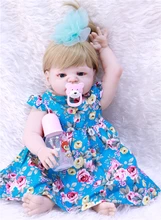 Full Body Reborn Baby Doll 100% non-toxic Silicone Reborn Baby Dolls Vinyl Bath Toys Bebe Dolls For girls cute play house toy 22 inch baby reborn doll toys full body soft silicone vinyl non toxic safe realistic bebe newborn doll toys best gift for girls