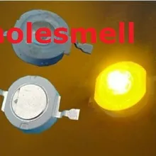 20 шт. 1 Вт желтый высокой мощности 1 Вт желтый светодиодный светильник ультра яркий 1 Вт желтый светодиодный бисер