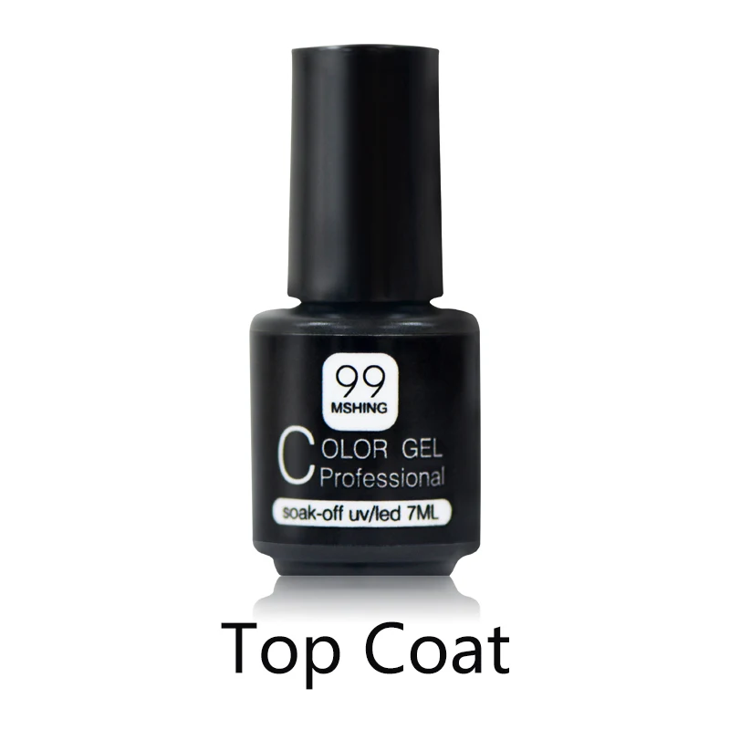 MSHING99 набор гель-лака все для маникюра полуперманентный Vernis basetop coat УФ светодиодный Гель-лак замочить от ногтей художественный Гель-лак для ногтей - Цвет: Top Coat