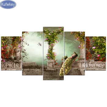 

5 pcs/set Diamond Embroidery,Peacock,5D,Diamond Painting,Cross Stitch,3D,Diamond Mosaic,wall Decoration,Christmas